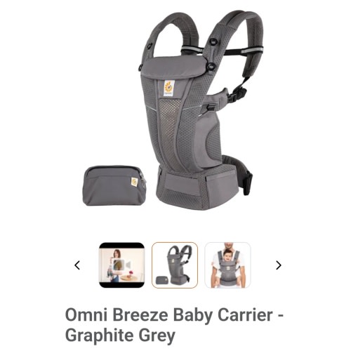 Omni Breeze Carrier SoftFlex - Mesh Graphite Grey