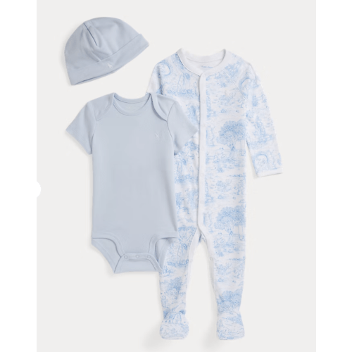 Toile Cotton 3-Piece Gift Set