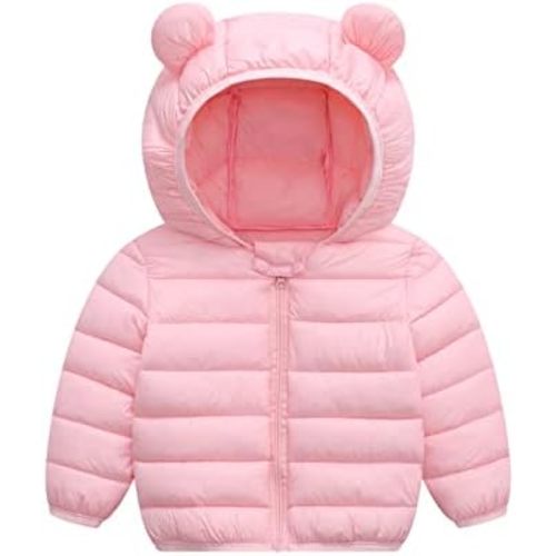 XMWEALTHY Baby Boys Girls Winter Coats Toddler Bear Hoods Down Jacket Infant Kids Light Puffer Padded Outwear 6M-3T