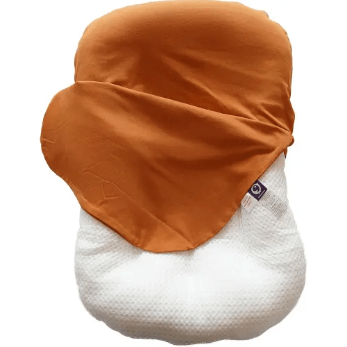 CooCooBaby Organic Infant Lounger, Baby Nest for Baby Girls & Boys, Newborn Essentials for Baby 0-12 Months, 100% Cotton (Golden Brown)