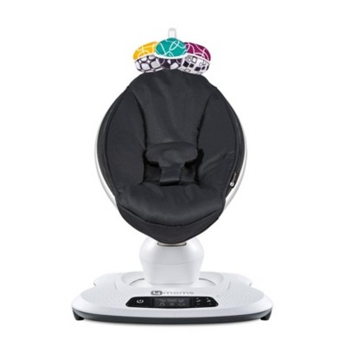 4moms mamaRoo 4 5 Unique Motions Bluetooth Enabled Baby Swing - Black Classic
