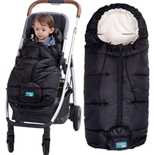 Yobee Weatherproof Toddler Footmuff Universal Sleeping Bag for Stroller, Comfortable Warm Temperature Adjustable Safe Bunting Bag, Waterproof Blanket Fit All Stroller