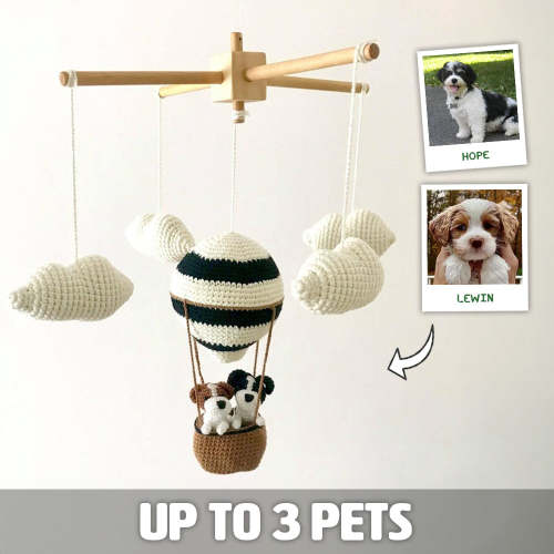 MY DOLLFY Pet Balloon | Custom Crochet Pet Nursery Baby Mobile