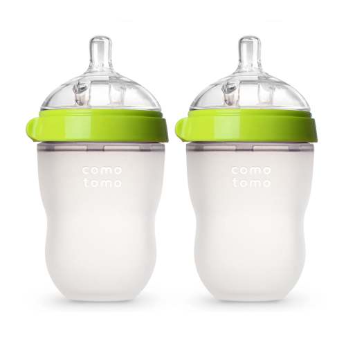 Baby Bottle, 100% Food-Grade Silicone, 2-Pack