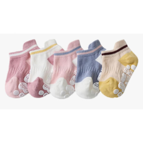 Baby Grip Socks Toddler Non Slip with Grippers Infant Floor Socks Unisex Girl Boy No Show Ankle Walking Socks