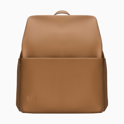 BEIS Travel The Everyday Diaper Backpack - Camel, Faux Leather