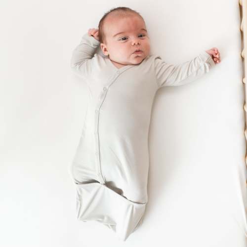 Bamboo Baby Bundler in Oat | Newborn Gown | Kyte Baby