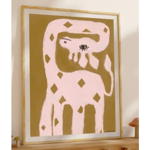 George the Giraffe Art Print