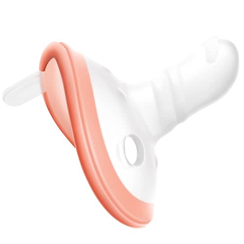 Garkoko Baby Pacifiers 0-6 Months One-Piece Pacifiers 0-3 Months BPA-Free Lightweight Soft Silicone Newborn Pacifier for Breastfed Babies