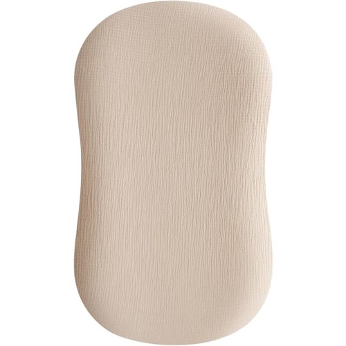 Konssy Muslin Baby Lounger Cover 1 Pack, 100% Cotton Newborn Lounger Cover, Soft and Breathable Lounger Slipcover, Cover Only