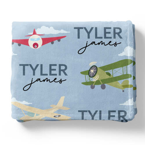 Caden Lane Personalized Blankets - Fly Away With Me