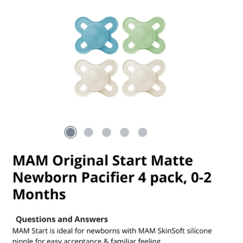 MAM Original Start Pacifier 0-2 months