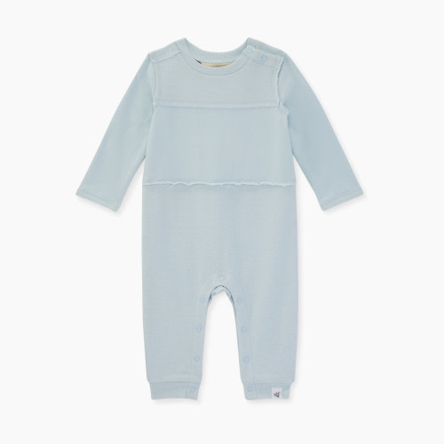 Burt's Bees Baby French Terry Jumpsuit - Sky French Terry, Newborn