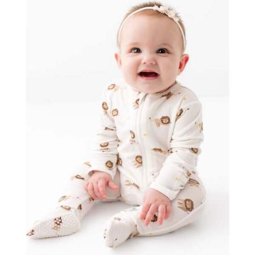 Zippered Footie, Lion - Bamboo Little | Maisonette