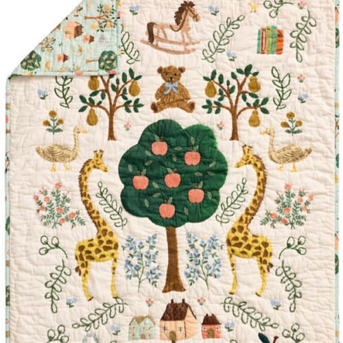 Rifle Paper Co. Storybook Baby Quilt | Pottery Barn Kids
