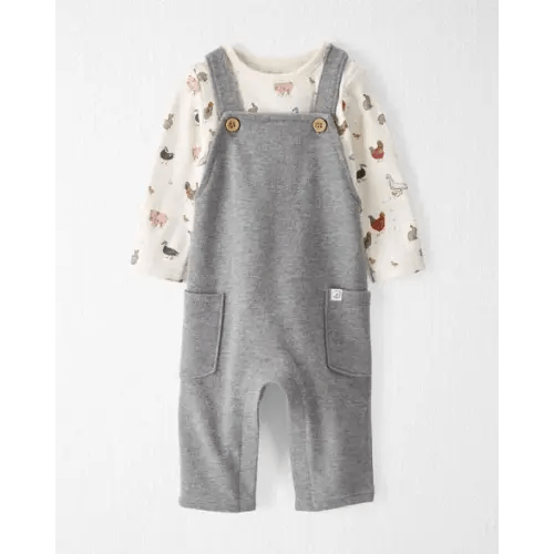 Baby Organic Cotton Overalls Set in Farm Animals  - Little Planet | Carter's