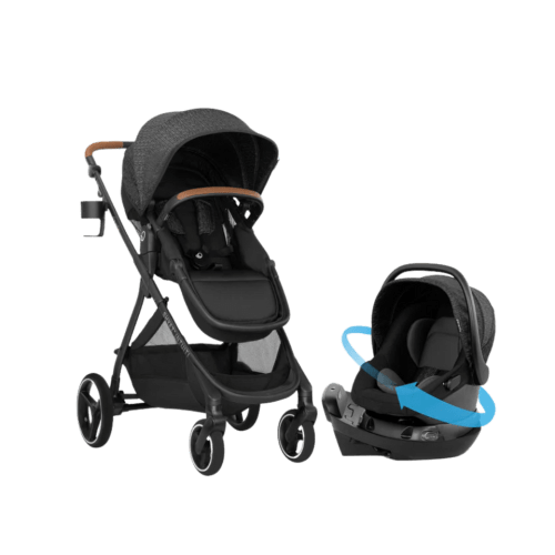 EVENFLO Intuity Travel System with Revolve180 LiteMax NXT Rotational Infant Car Seat - Black Shale