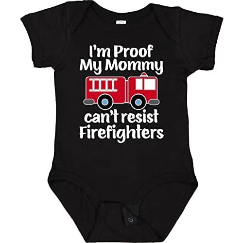inktastic Firefighter Daddy Baby Fireman Baby Bodysuit