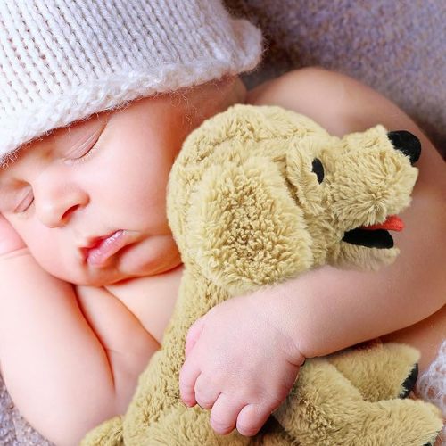 LotFancy Dog Stuffed Animals, 12 inch Cuddly Golden Retriever Stuffed Animals, Sitting Puppy Dog Plush Toy, Birthday Gift for Kids Boys Girls
