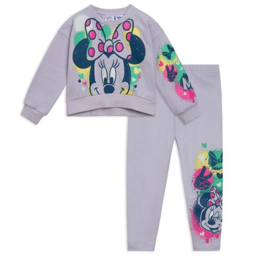 Disney Winnie The Pooh Piglet Floral Toddler Girls Fleece Sweatshirt And Leggings Outfit Set Peach Winnie The Pooh 2t
