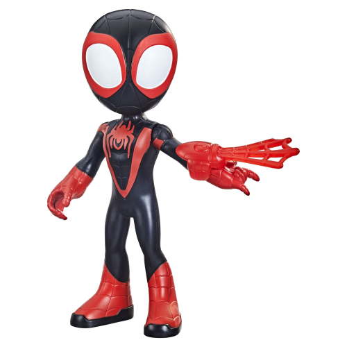 Marvel Spiderman Supersized Miles Morales Action Figure, Preschool Toy for Age 3 and Up