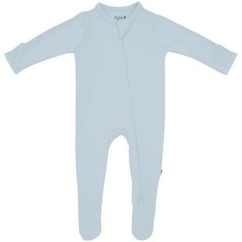 KYTE BABY Unisex Zipper Closure Footies, Rayon Made From Bamboo, 0-24 Months