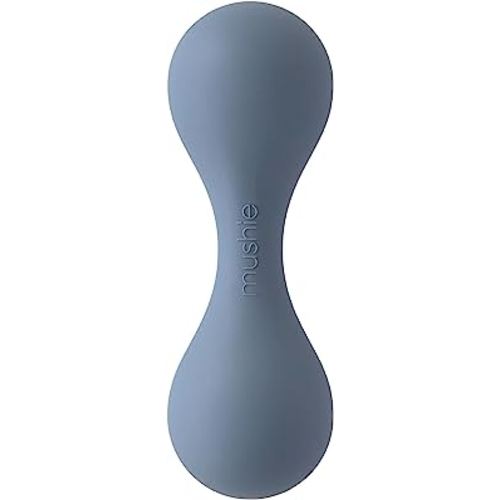 mushie Silicone Baby Shaker Rattle Toy | Ages 3+ Months (Tradewinds)