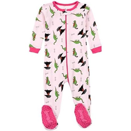 Leveret Kids Pajamas Baby Boys Girls Footed Pajamas Sleeper 100% Cotton (Size 6-12 Months-5 Toddler)