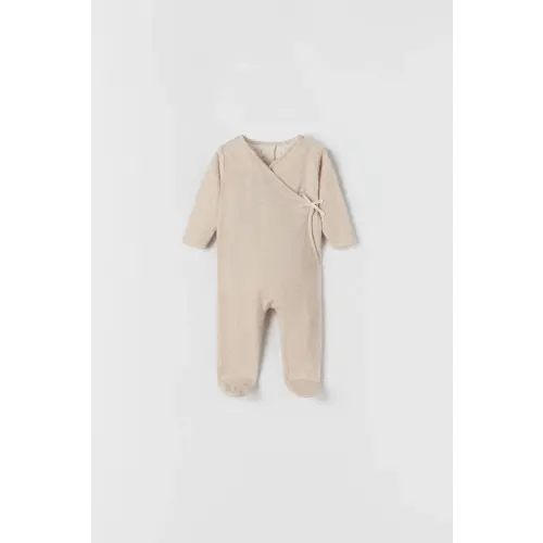 ZARA Plush Wrap Jumpsuit (3-6 mo.)