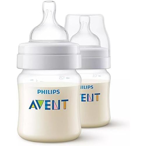 Philips Avent Anti-Colic Baby Bottles, 125ml, 2-Pack, SCY100/02