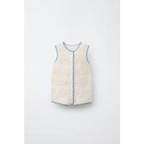 CROCHET KNIT ROMPER - Ecru | ZARA United States