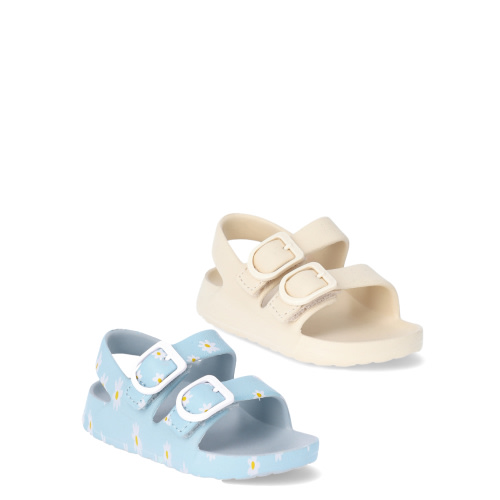 Wonder Nation Baby Buckle Sandals, 2-Pack