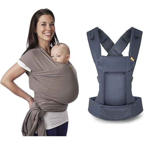 Beco Baby Carrier Grey Baby Carrier Bundle - Boba Wrap & Beco Gemini