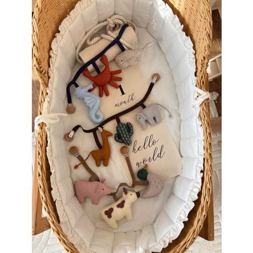 Stroller toy, pram toy, pram garland, stroller chain , Sea, safari, farm