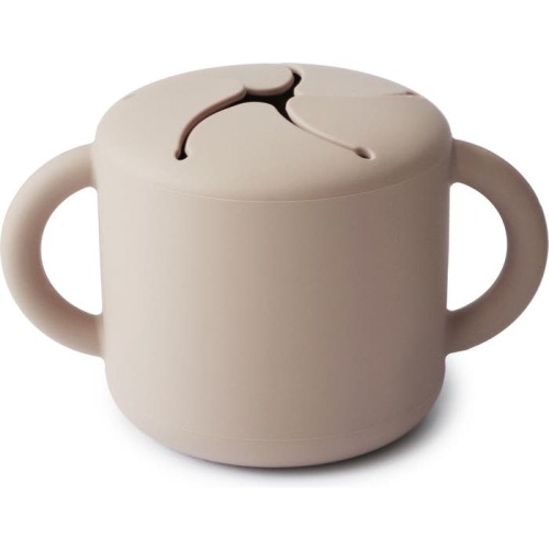 Mushie Silicone Snack Cup, Shifting Sand