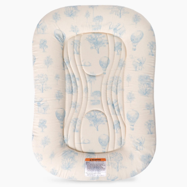 Infant Lounger Wave | Blue Toile