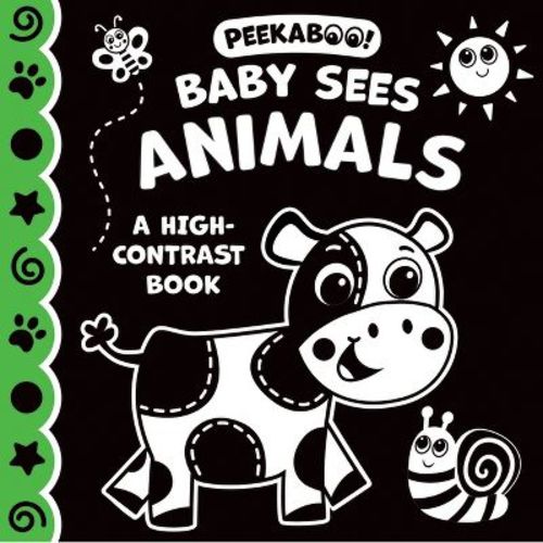 Peekaboo! Baby Sees Animals (a High Contrast Book) - by Kidsbooks Publishing (Hardcover)