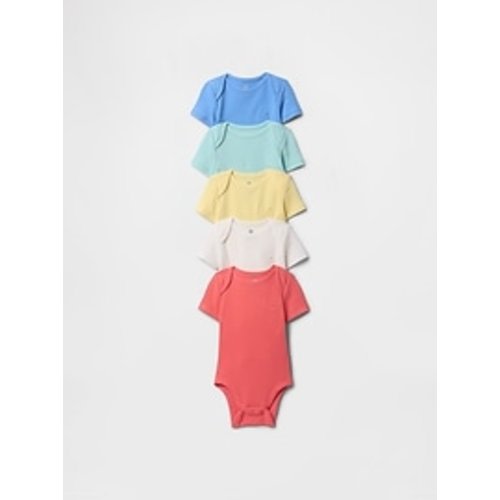Baby First Favorites TinyRib Bodysuit (5-Pack) | Gap