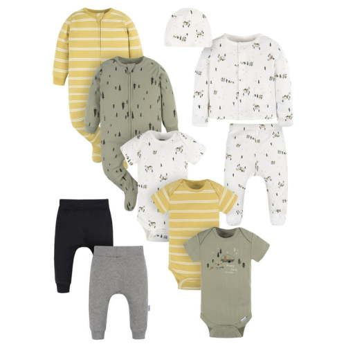 Gerber Baby Boy Shower Gift Set, 10-Piece, Sizes Newborn - 3/6 Months