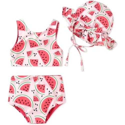 Toddler Baby Girls Reversible Swimsuit