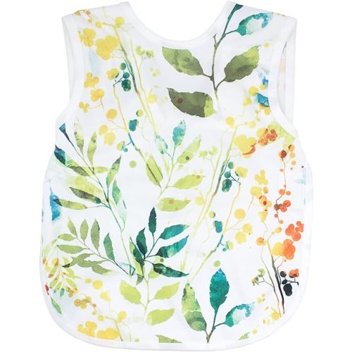 BapronBaby Floral/Nature Bapron - No Neck Tie Safer Bib - Baby & Toddler - Soft Waterproof - PVC, BPA & Phthalate Free - 6m+