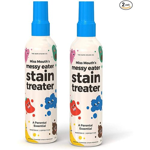 Miss Mouth’s Messy Eater Non-Toxic Baby and Kids Stain Remover for Clothing, Carpet, Fabric, and Upholstery. Kid Tested and Mom Approved (120ml, 4 oz Spray Bottles) 2 Pack - 2 Pack - 4oz Bottles