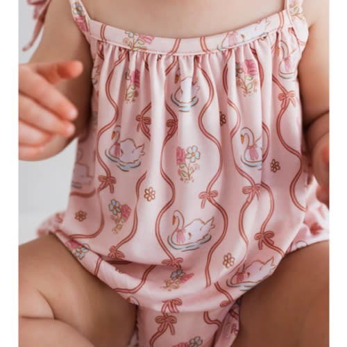 Pink Swan Bubble Romper – In my Jammers
