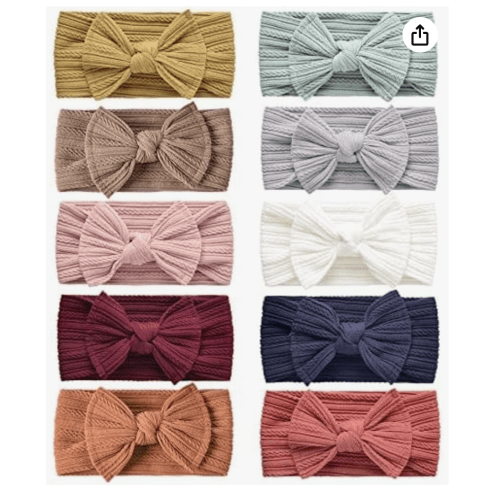 DRESHOW 10 Pcs Baby Girl Headbands Hair Band Bow Hair Band Hair Band Headbands Accessories Baby Girl Child Turban Headband, 10 Pack Bow Stripe Set75-02UK, One size : Amazon.com.be: Baby Products