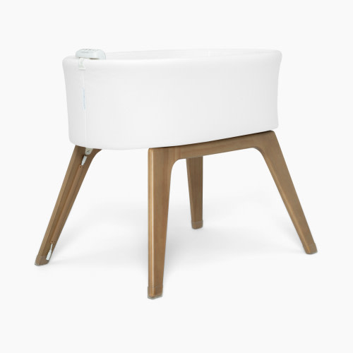 Delta Children Aero Smart Auto Glide Bassinet - White/Acorn