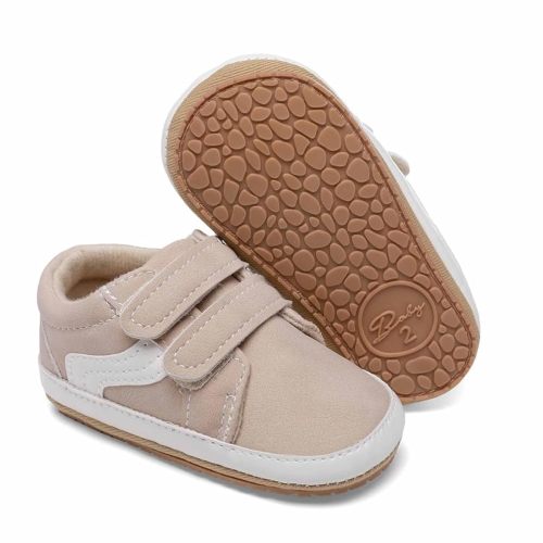 Clowora Unsex Baby Boys Girls Canvas First Walkers Shoes,Newborn Infant Non Slip Soft Sole Crib Casual Sneaker