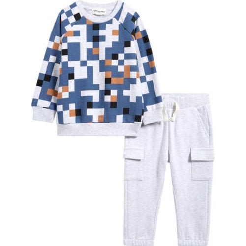 Pixelated Sweatshirt & Cargo Joggers Set, 9M