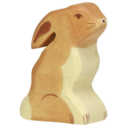 HOLZTIGER - Wooden Animal -  Hare Sitting