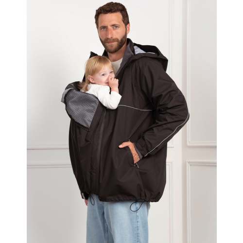 6 in 1 Men’s Waterproof Coat with Baby Pouch | Seraphine