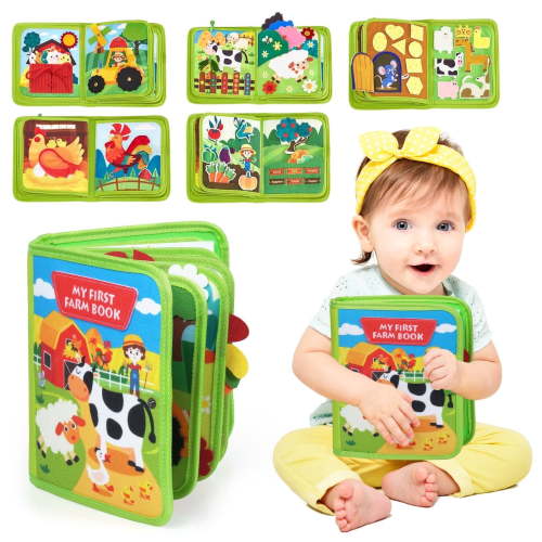 ANTIC DUCK Busy Book for Toddlers 1-3, 20 in 1 Montessori Quiet Activity Toy, Travel-Friendly